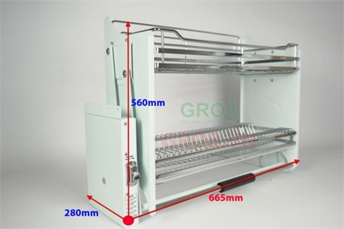 Giá bát nâng hạ Grob Inox 304 – GV304.170