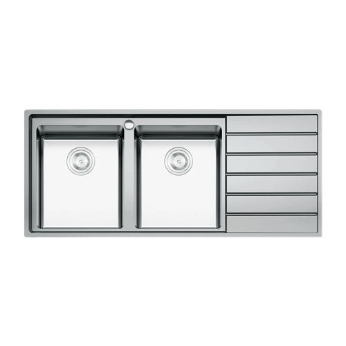 European sink Premium KS11650 2B – Bàn phảiSiphon, giá úp bát inox