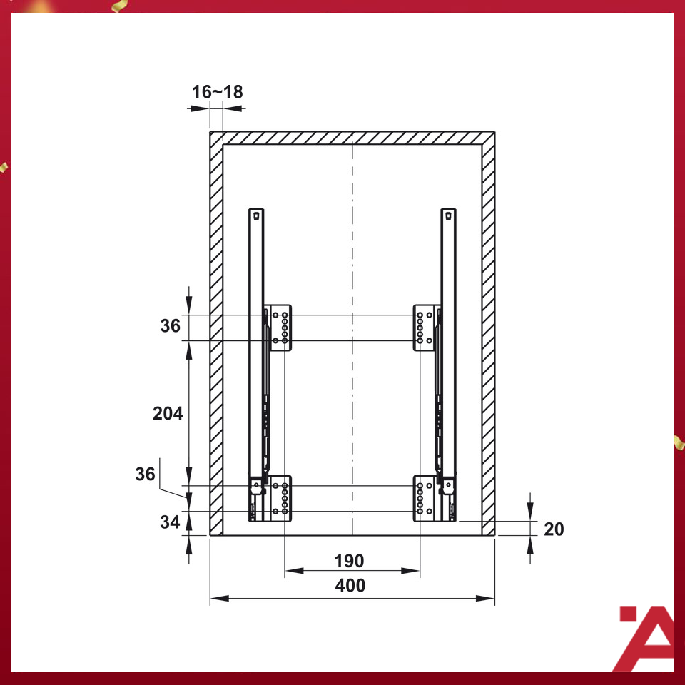 Thùng Rác Gắn Cánh Viola Hafele 503.48.505