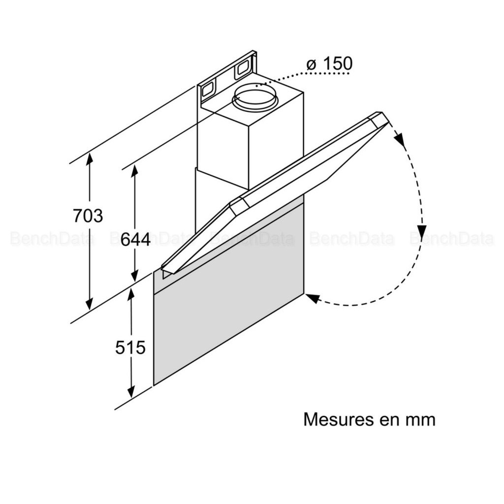 Máy hút mùi ống khói Bosch DWK09M850