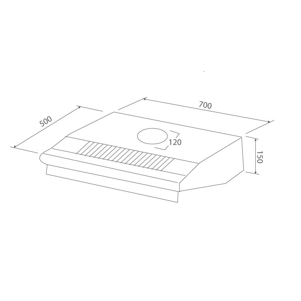 Máy hút mùi cổ điển Malloca H395-600