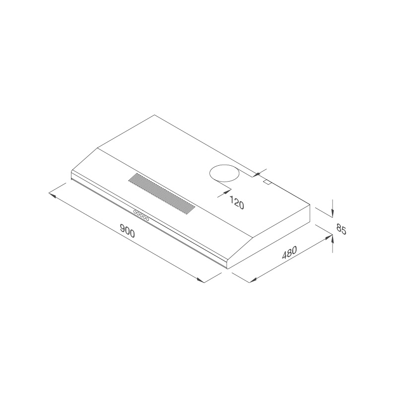 Máy hút mùi Malloca H107 W