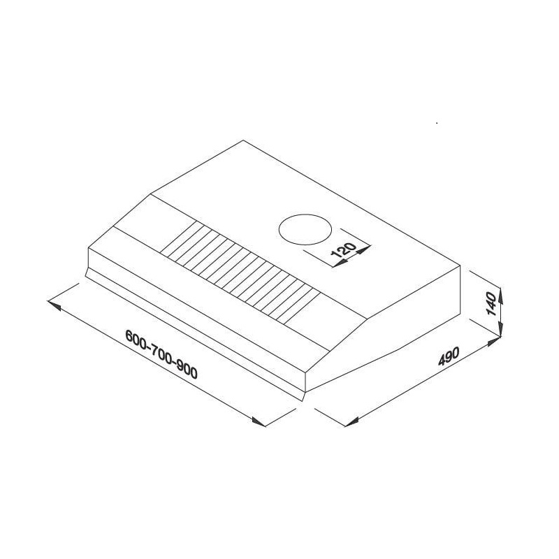 Máy hút mùi cổ điển Malloca H342-700 New