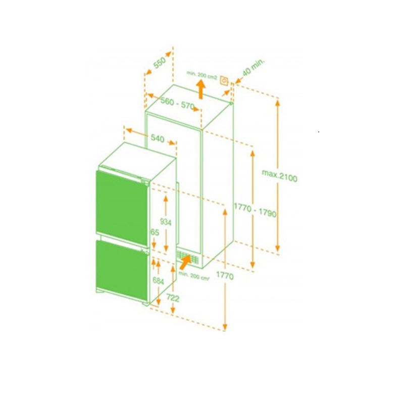 Tủ lạnh Hafele HF-BI60A