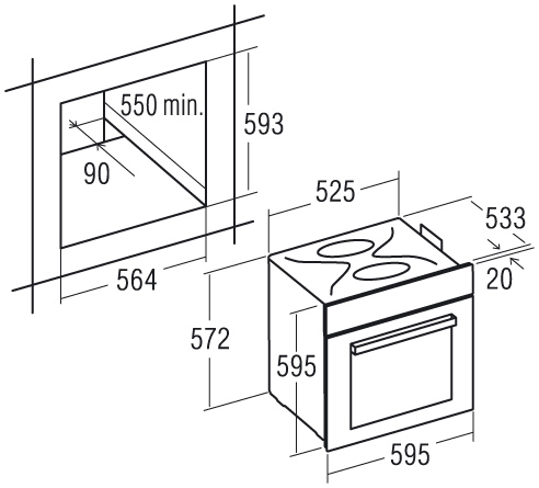 Lò nướng Cata MR 608I BK