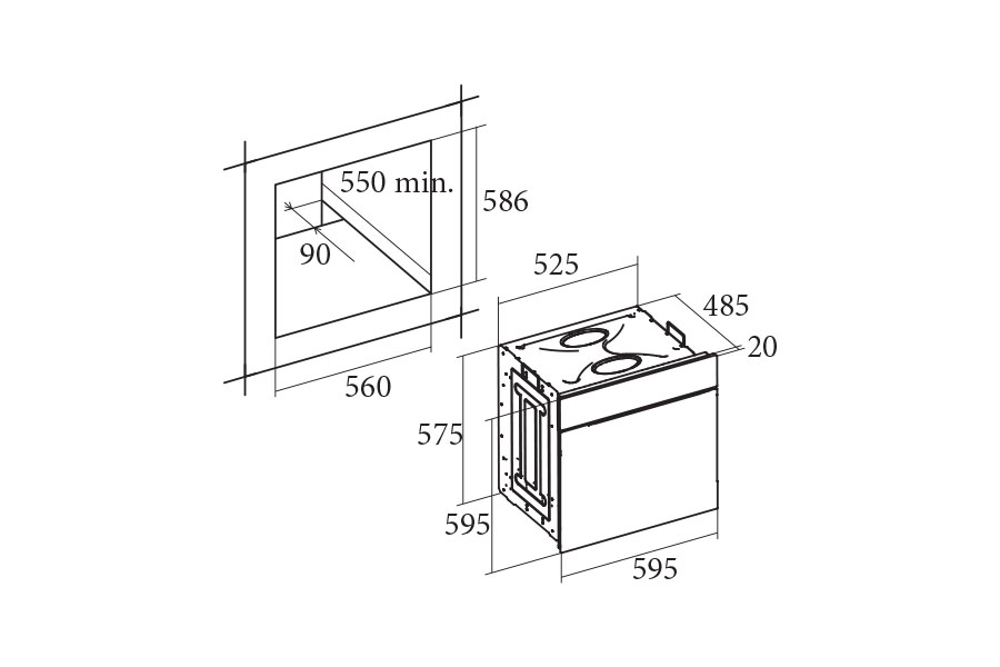 Lò nướng Cata CD 760 AS BK