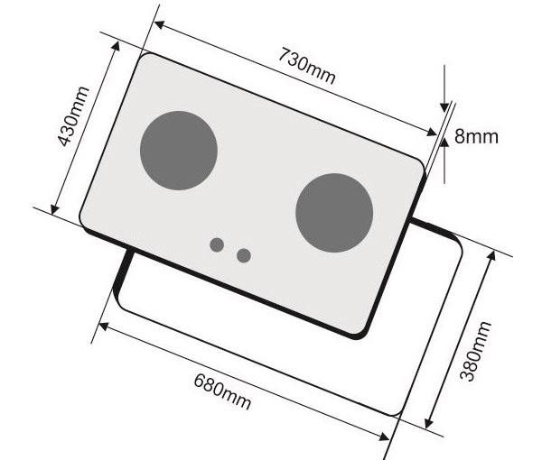 Bếp gas âm Canzy CZ-118