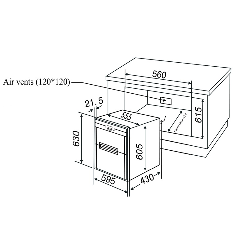 Máy sấy bát Malloca MDC-11L