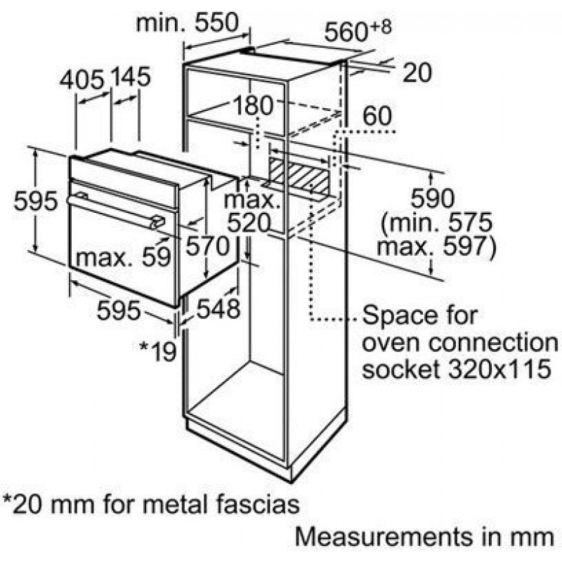 Lò nướng BOSCH HBA34B550