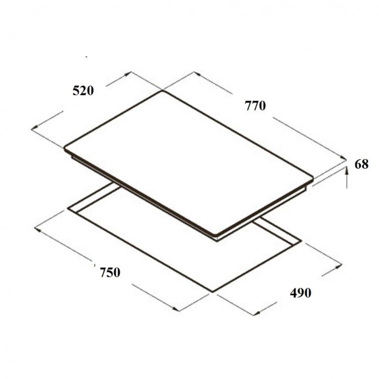 Bếp từ Cata ISB 704 BK