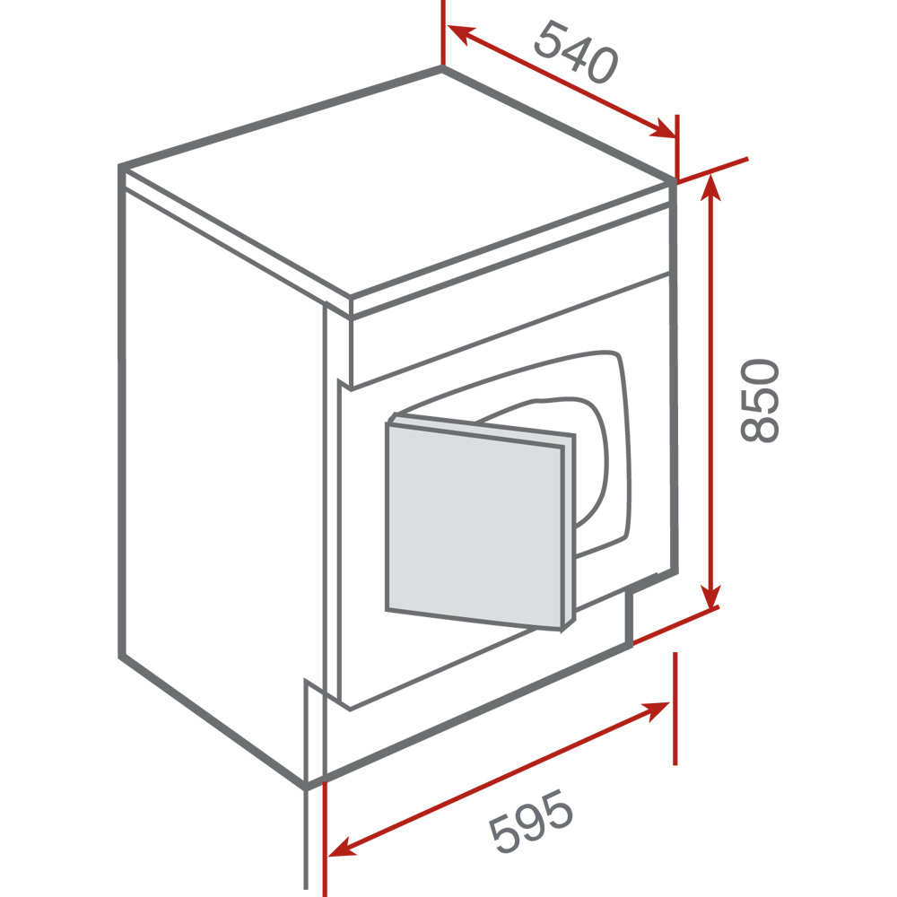 Máy sấy quần áo Teka TKS2 650C