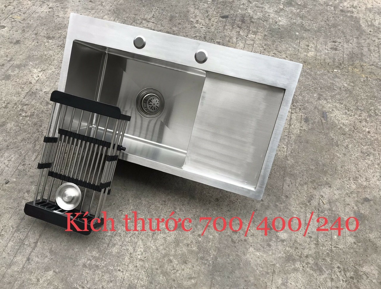 Chậu đúc 1 hố Hàn Quốc H7040B