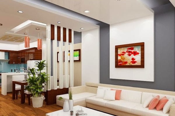 Mẫu thiết kế phòng khách liền bếp nhà ống Mẫu thiết kế phòng khách liền bếp nhà ống