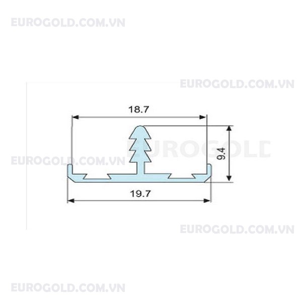 Nẹp bo cạnh T1 Eurogold