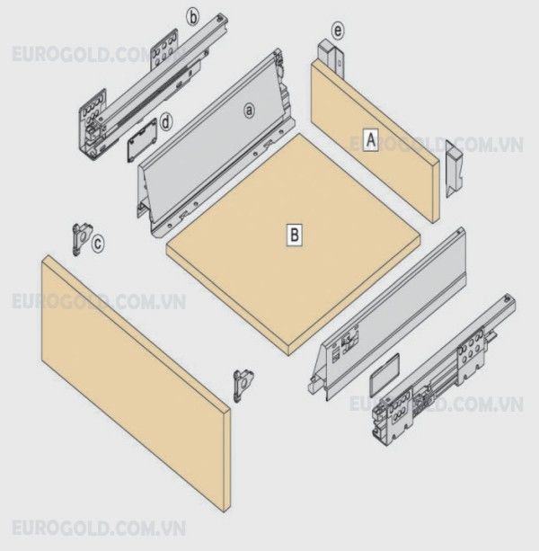 Ray hộp giảm chấn Eurogold mã EUSE1