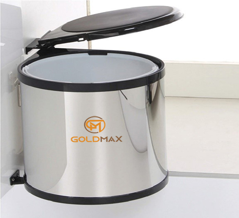 Thùng rác tròn Goldmax