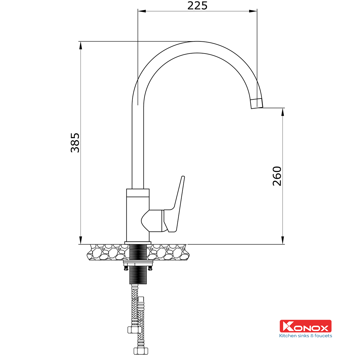 Vòi rửa bát KN1201