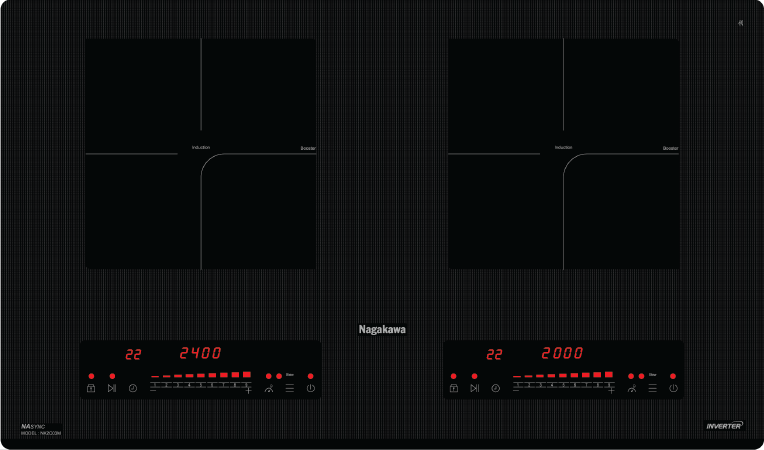 Bếp đôi điện từ Nagakawa NK2C03M