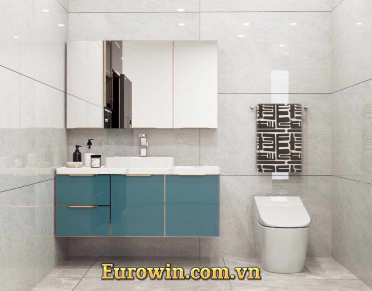 Tủ lavabo cánh kính TL02