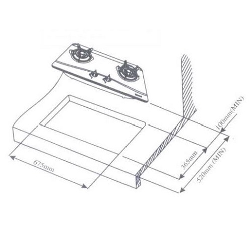 Bếp gas âm Rinnai RVB-2BG(D)