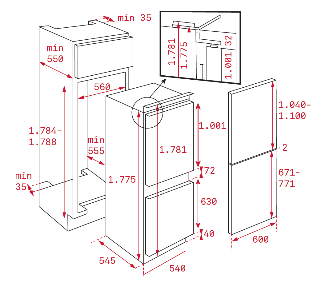 Tủ lạnh Teka CI3 350 NF