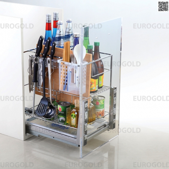 Giá gia vị dao thớt inox vuông Eurogold ERO2020B