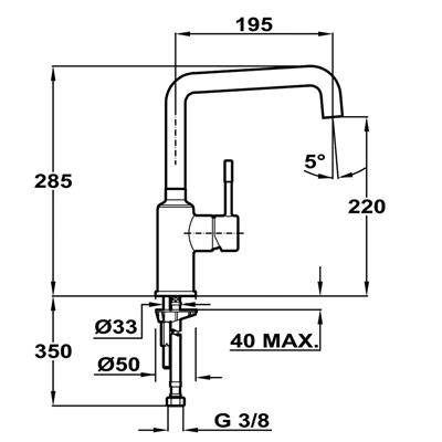 Vòi rửa TEKA FRAME