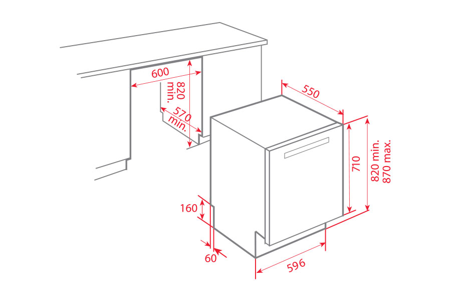 Máy rửa bát TEKA DW7 45 S